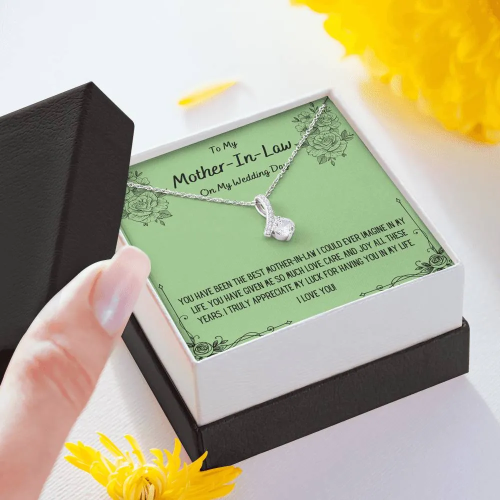 To My Mother-In-Law On My Wedding Day Necklace