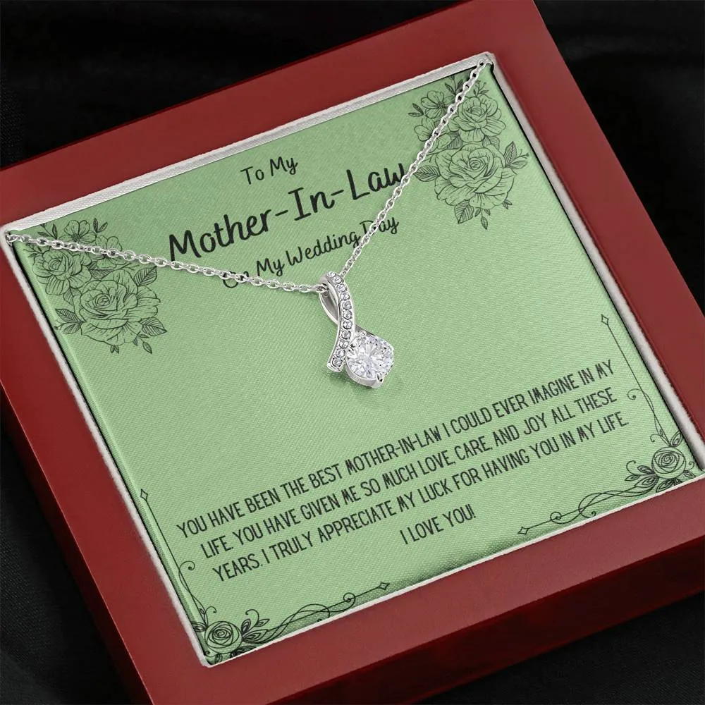 To My Mother-In-Law On My Wedding Day Necklace