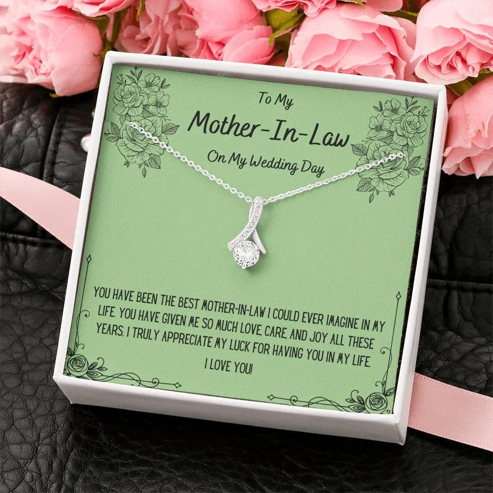 To My Mother-In-Law On My Wedding Day Necklace