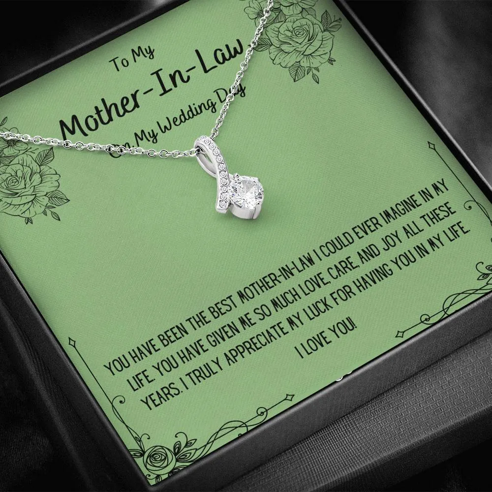 To My Mother-In-Law On My Wedding Day Necklace