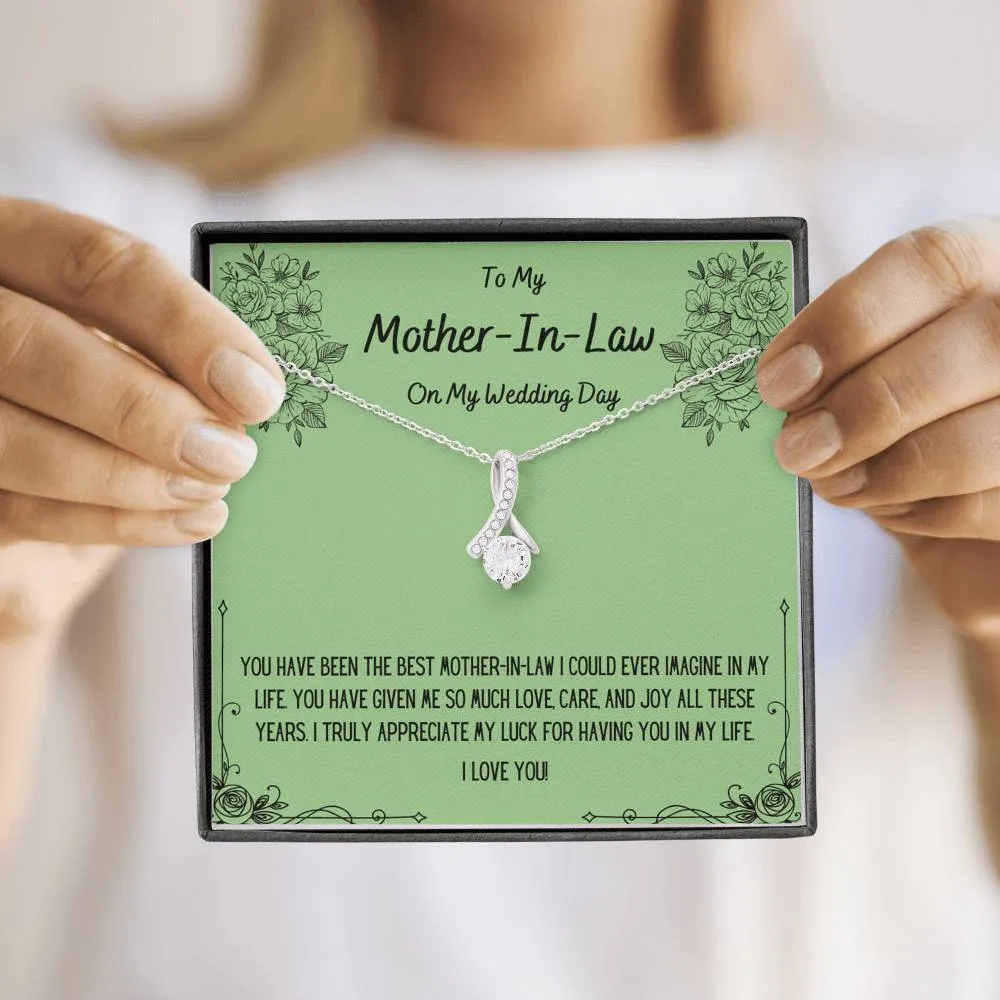 To My Mother-In-Law On My Wedding Day Necklace