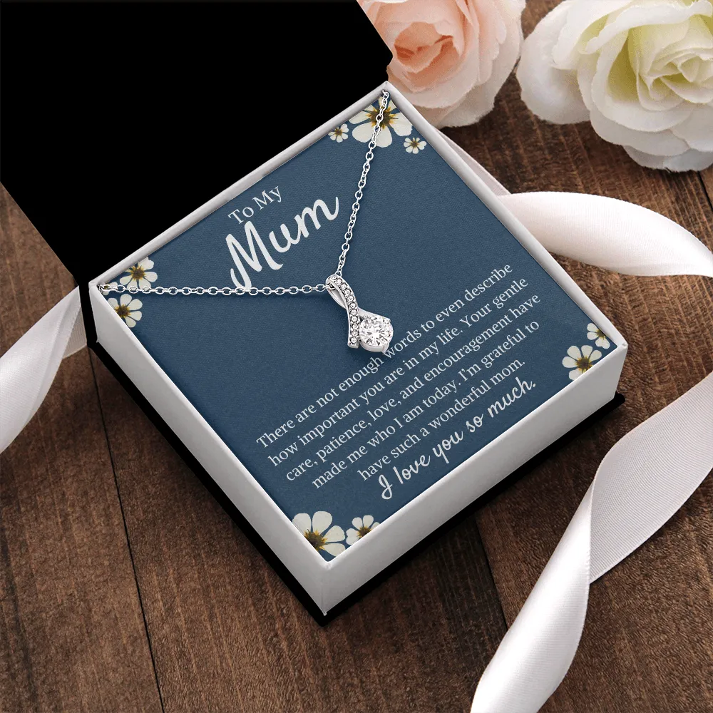 To My Mum Ribbon Necklace