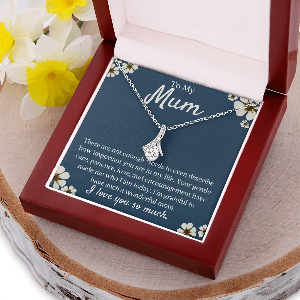 To My Mum Ribbon Necklace