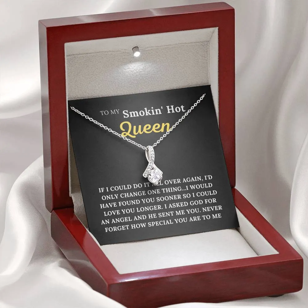 To My Smokin' Hot Queen - My Angel - Alluring Beauty Necklace