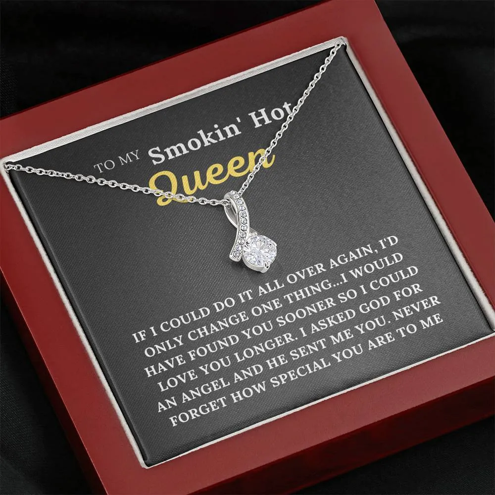 To My Smokin' Hot Queen - My Angel - Alluring Beauty Necklace