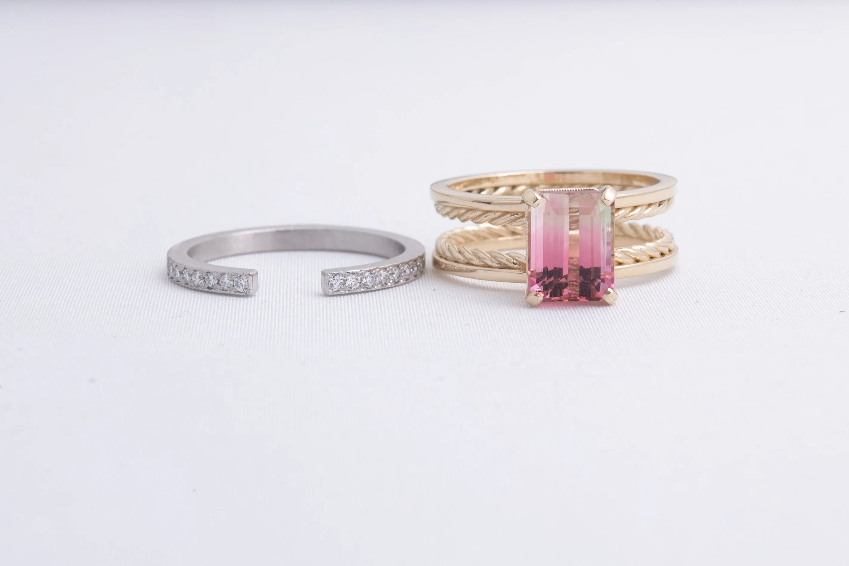 Tourmaline & Diamond Ring