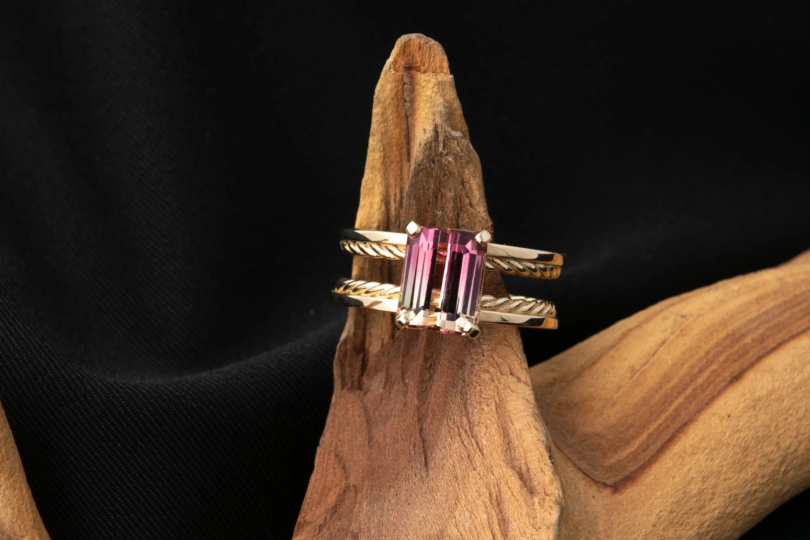 Tourmaline & Diamond Ring