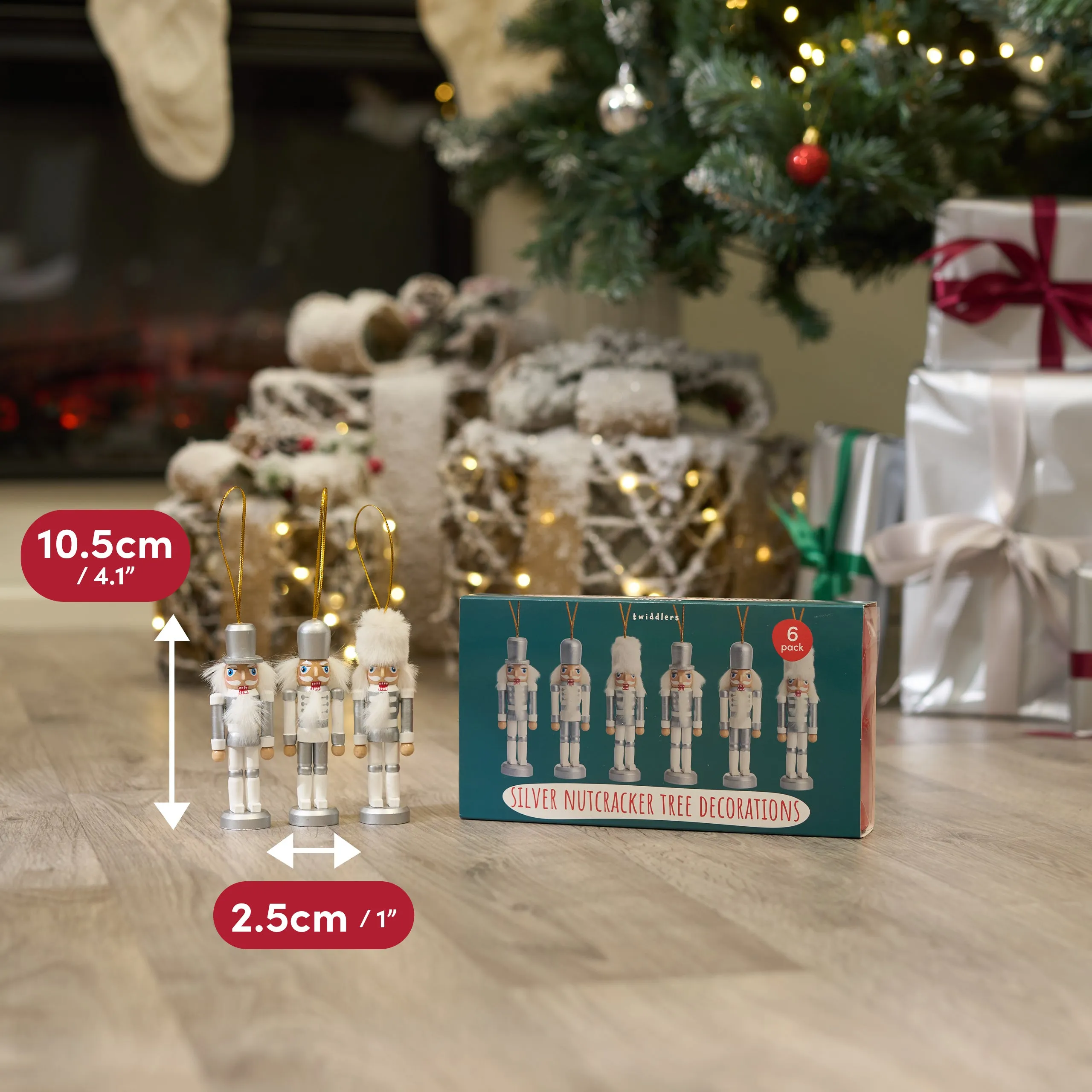 Traditional Wooden Nutcracker Soldier Christmas Tree Decorations