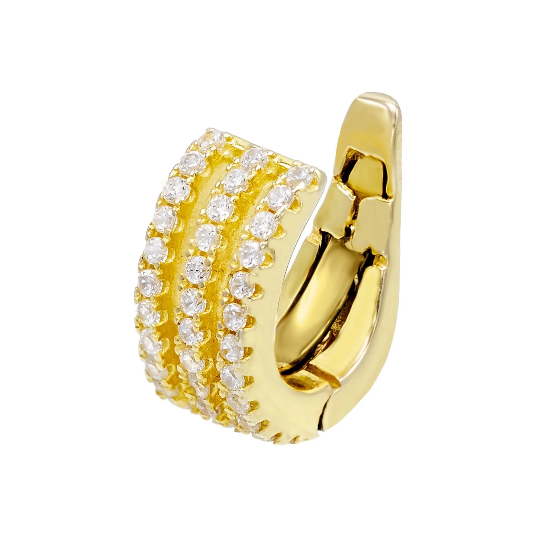 Triple Pavé Hinge Ear Cuff
