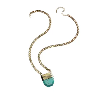 Turquoise Stone Pendant Necklace