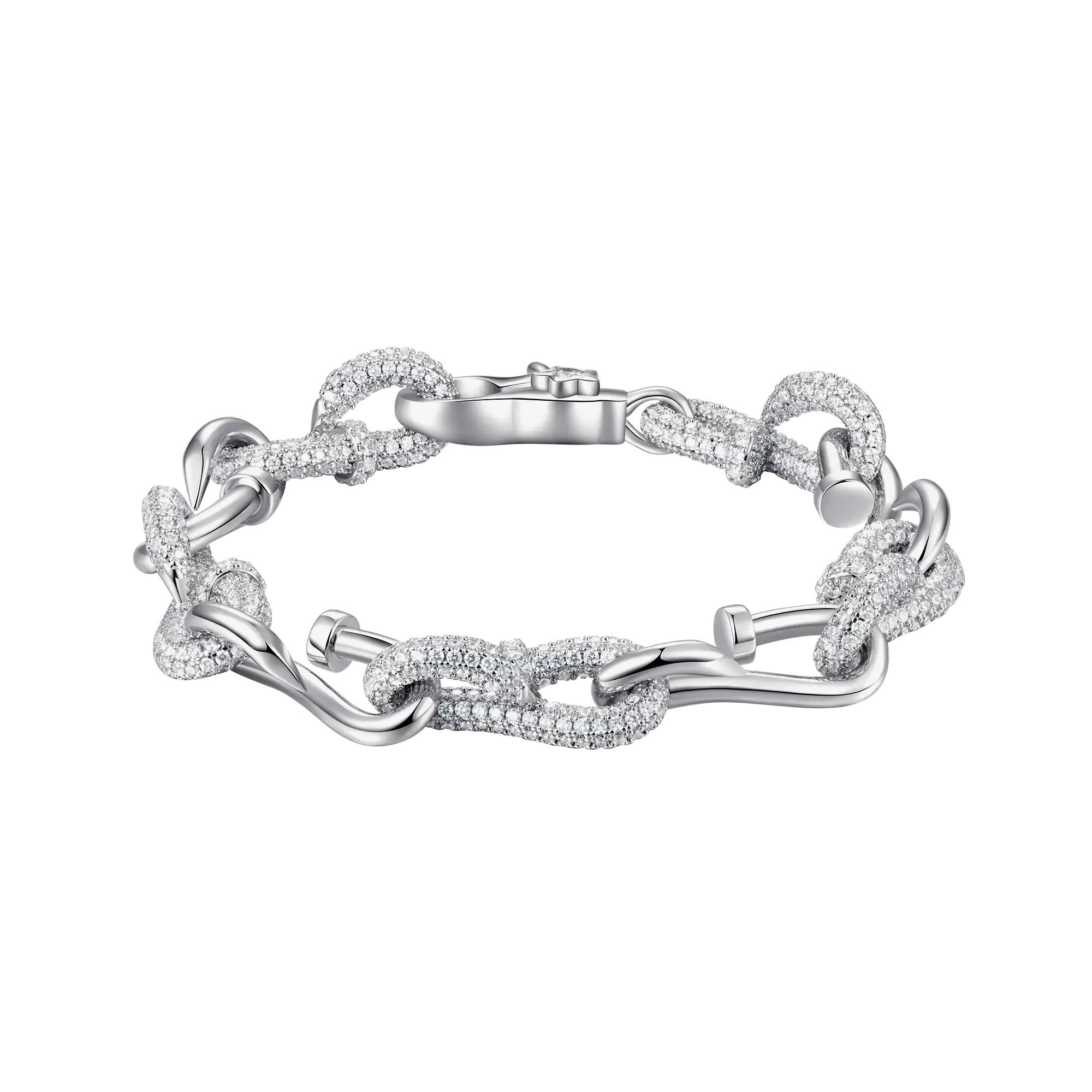 Twisted Nail Link Bracelet - 10mm