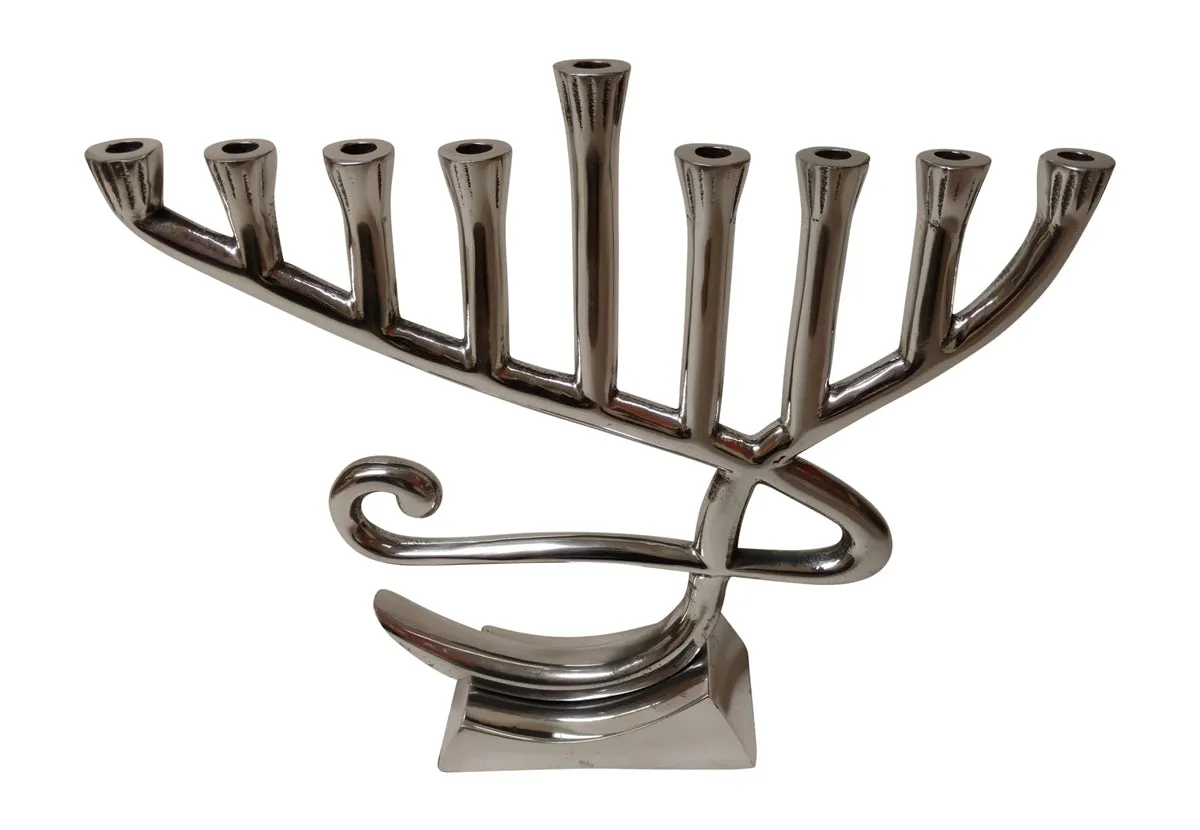 UNIQUE MODERN ABSTRACT BASIC STRUCTURE ALUMINUM MENORAH