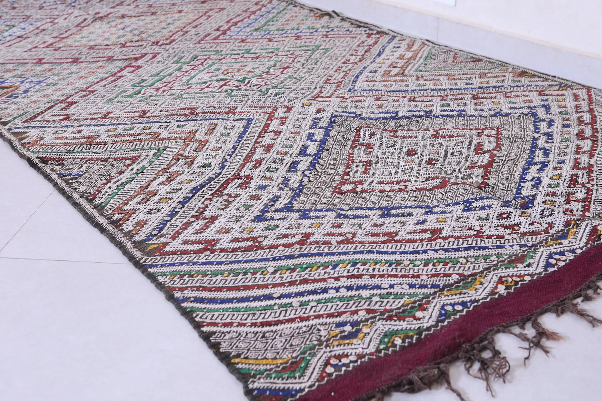 Unique Vintage Berber Runner Rug - 4.1x9.9 ft Handwoven Design