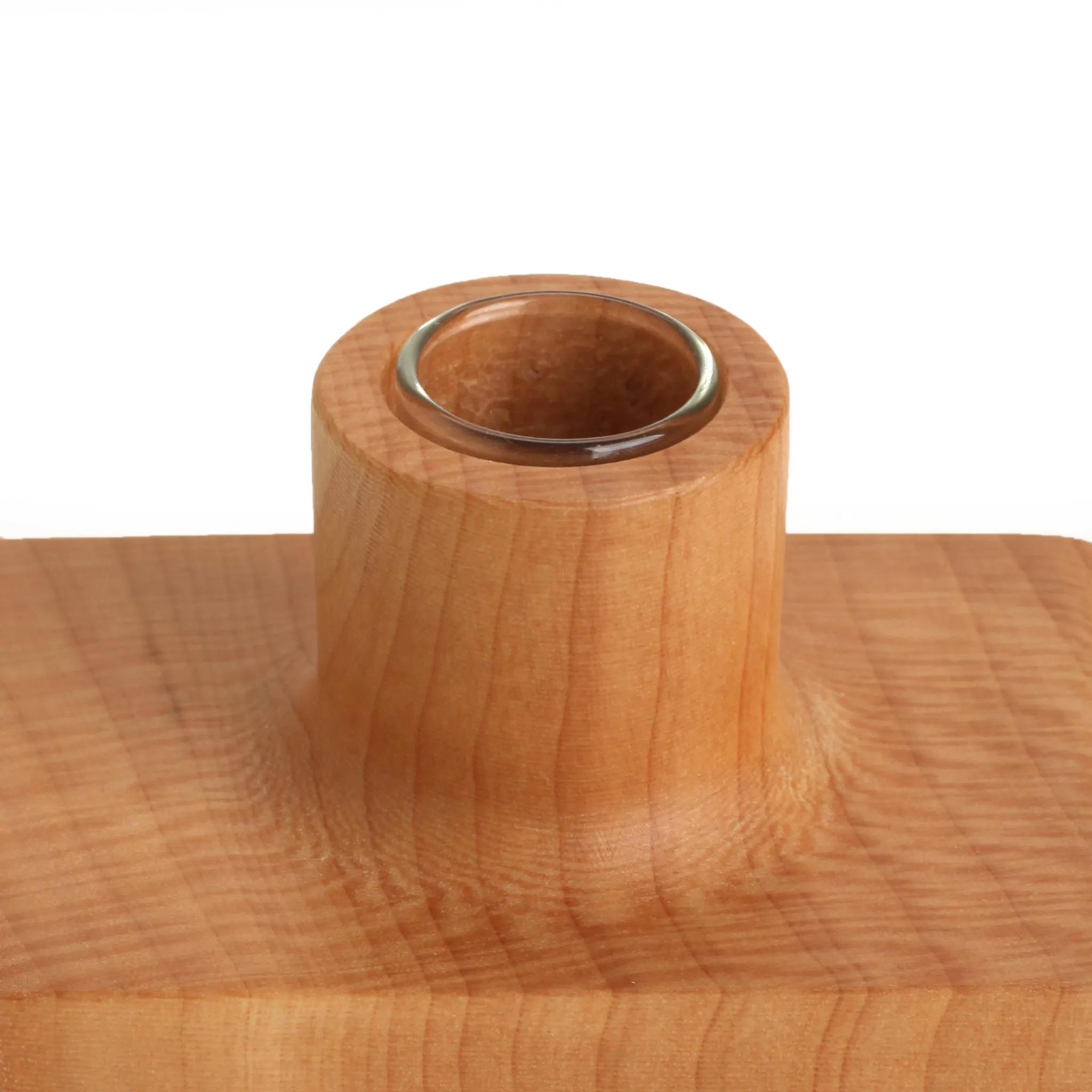 Unique Wooden Flower Vase Shaped Like Bottle