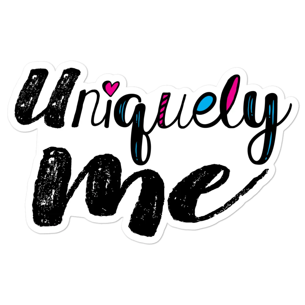 Uniquely Me Sticker