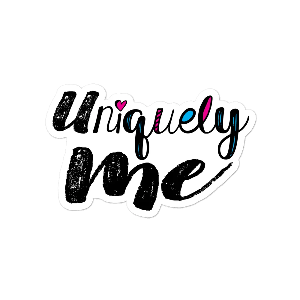 Uniquely Me Sticker