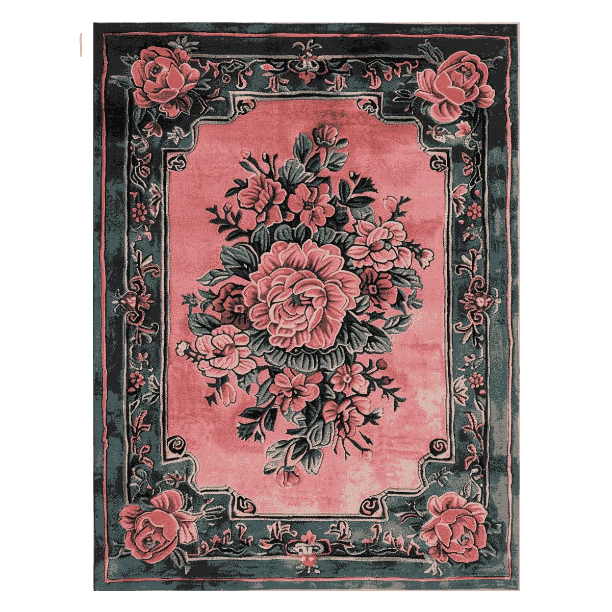 Vintage Blushed Bloom Hand Tufted Rug