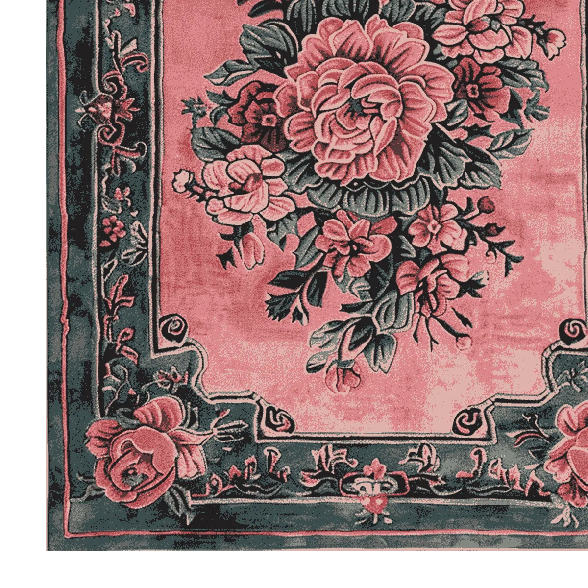 Vintage Blushed Bloom Hand Tufted Rug