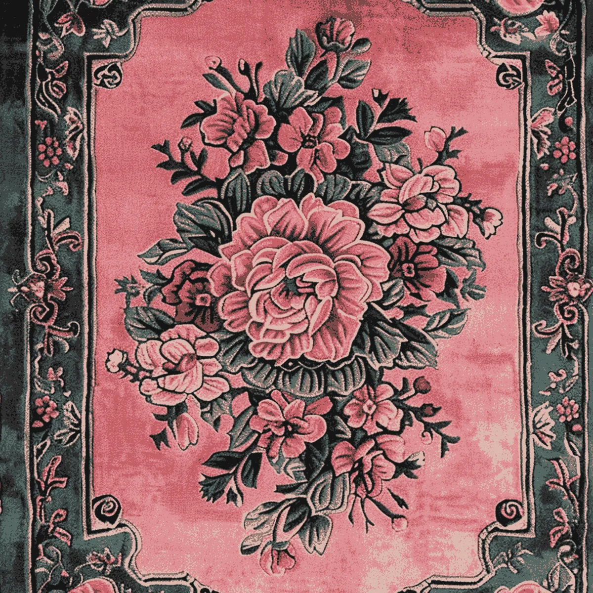 Vintage Blushed Bloom Hand Tufted Rug