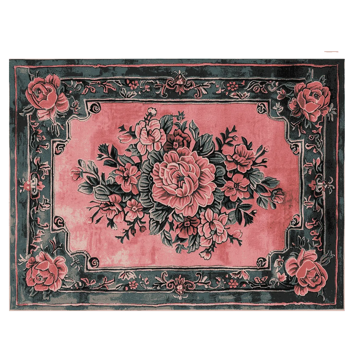 Vintage Blushed Bloom Hand Tufted Rug