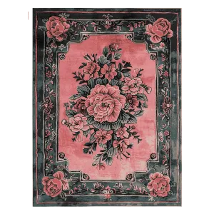 Vintage Blushed Bloom Hand Tufted Rug