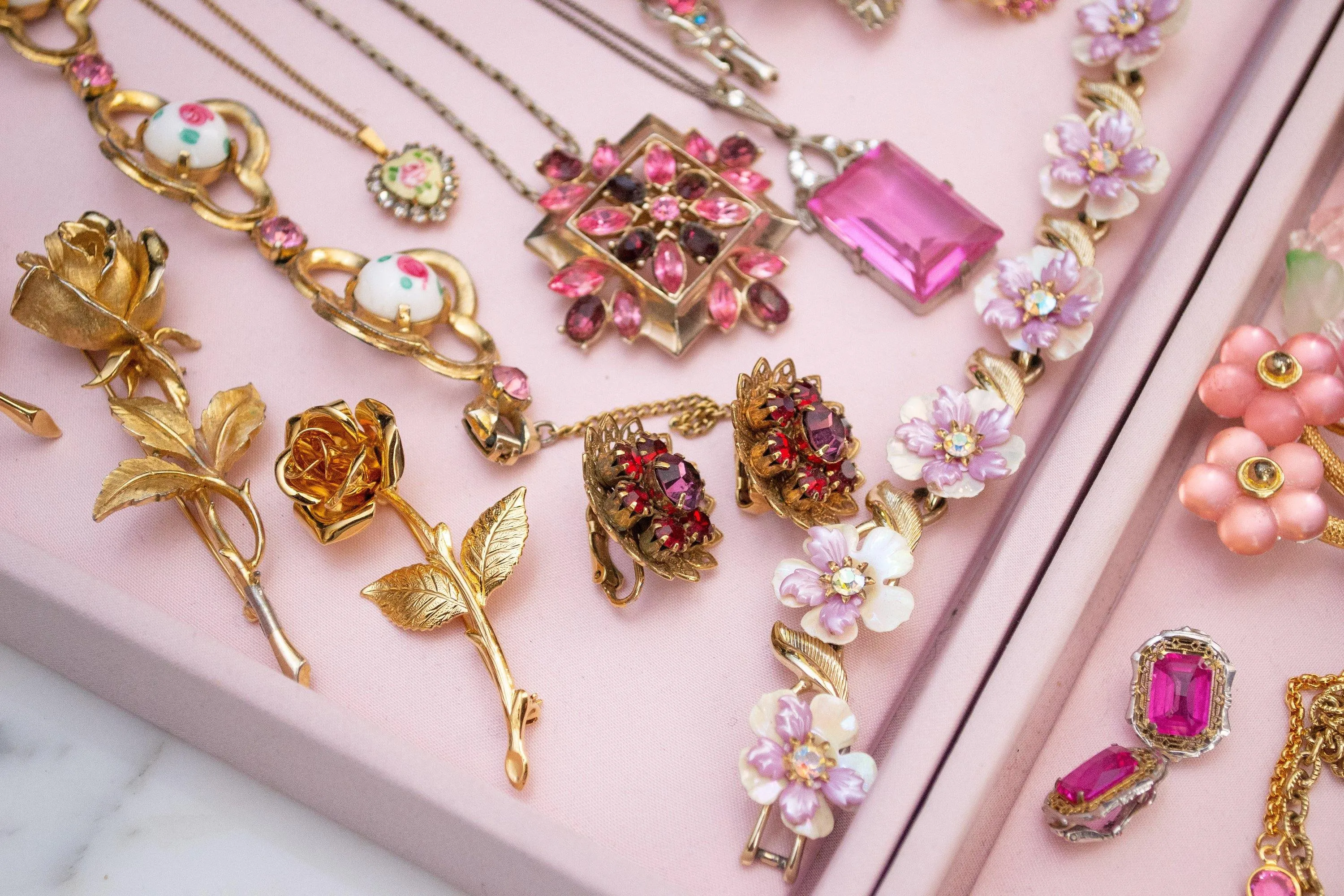 Vintage Brooch, Rose Brooch, Gold Tone Brooch, Brooches and Pins