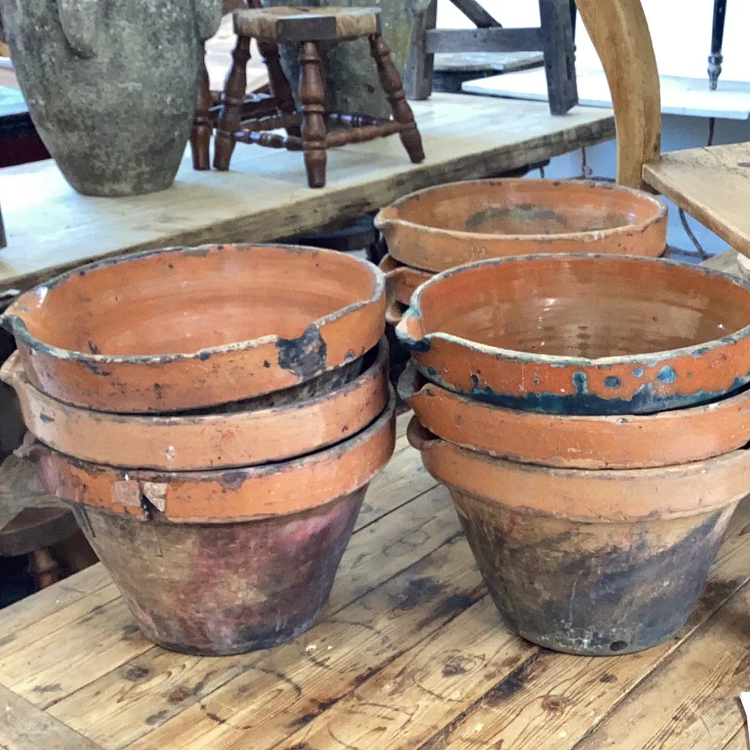 Vintage French Cheese Pots