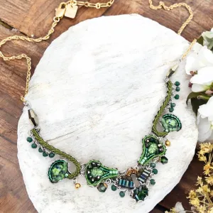 Viridian Mood Ayala Bar Earrings & Necklace