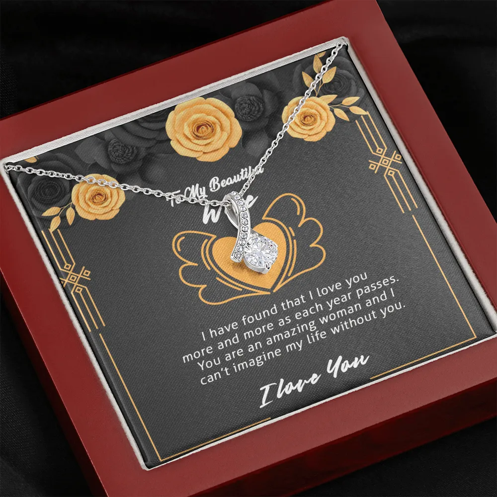 Wife - I Have Found - Alluring Beauty Infinity Necklace Message Card