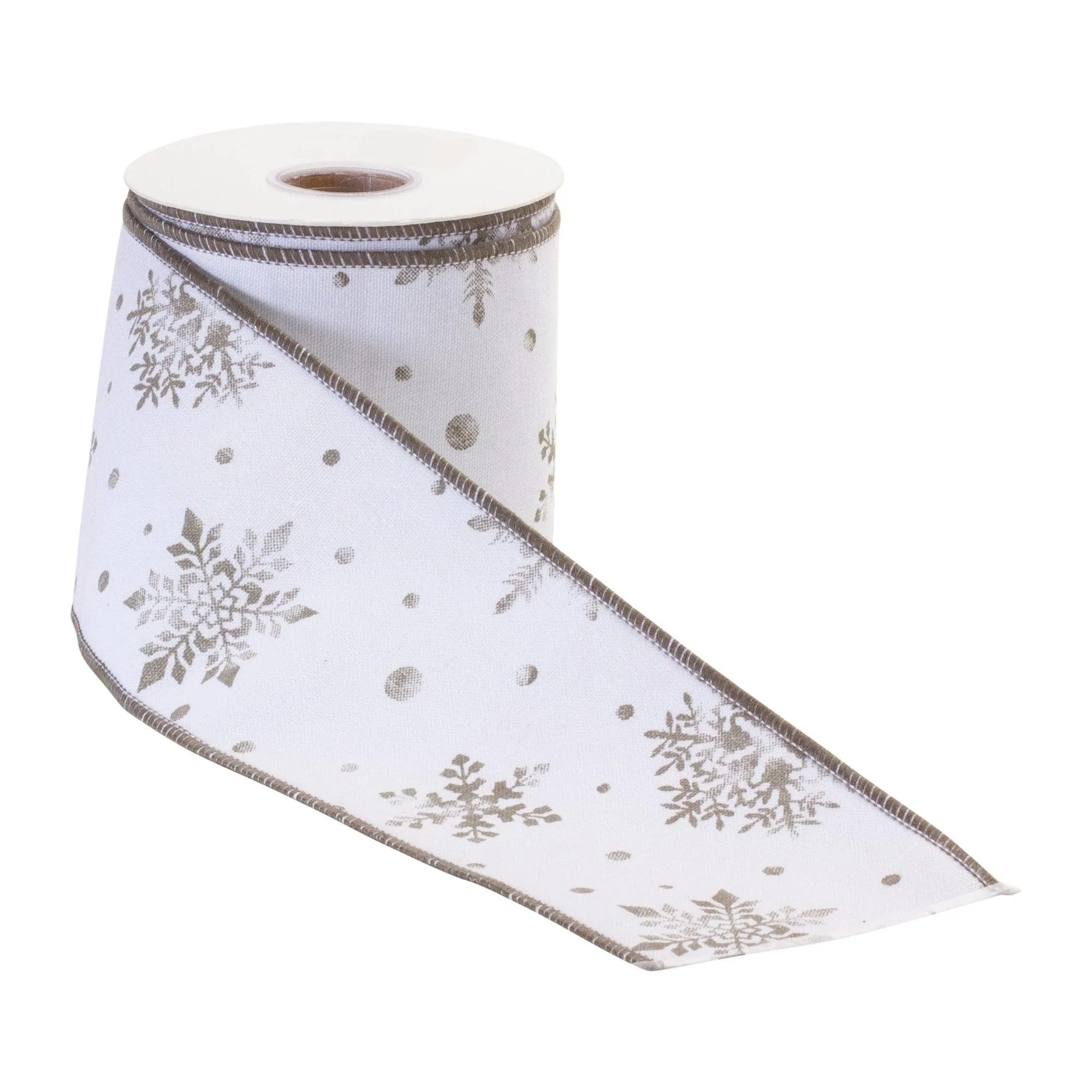 Wired Cotton Ribbon 4" x 10 yds. (Set of 2)