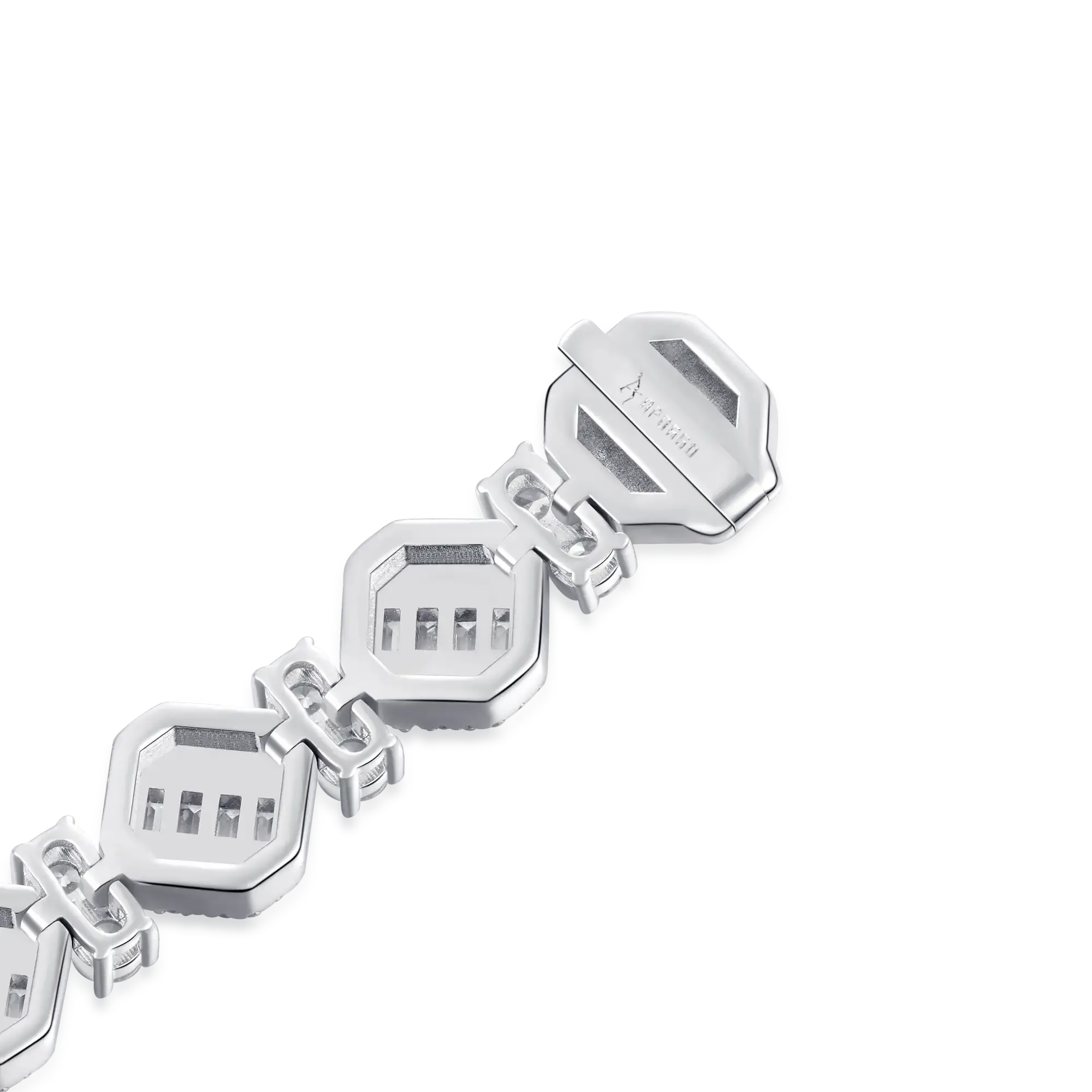 Women's Octagon Mix Cut Tennis Bracelet - 8mm