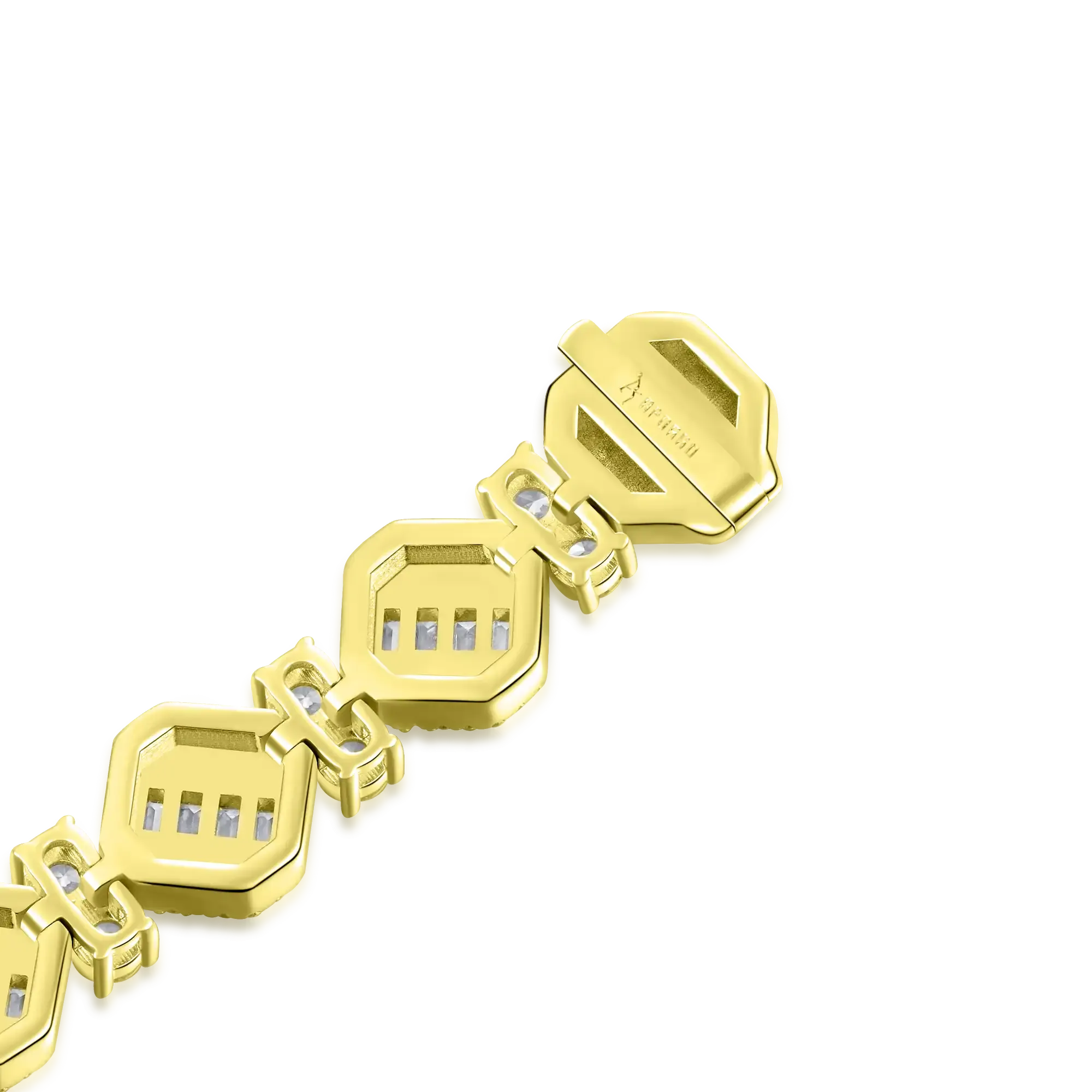 Women's Octagon Mix Cut Tennis Bracelet - 8mm