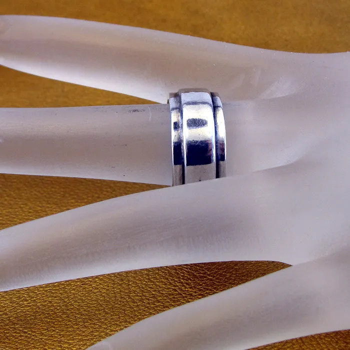 Zircon Band Ring 925 Sterling Silver  6.5,7,7.5 Handmade Hadar Designers  () LAST