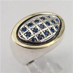 Zircon Earrings 9K Yellow Gold 925 Silver Handmade Deco Hadar Designers  () SALE