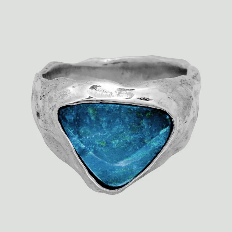 ZISSOU OPAL SIGNET RING